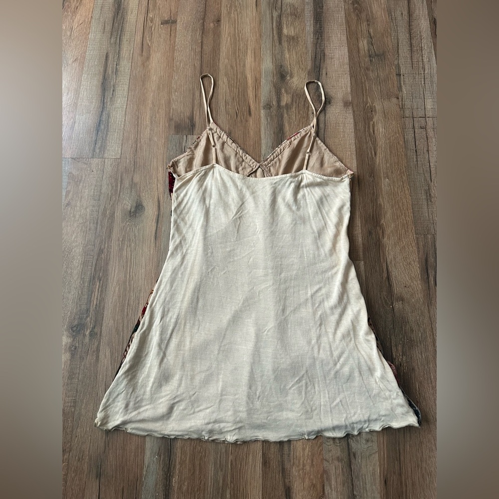 Romantic Beaded Paisley Velvet Silk Camisole Sleeveless Top - Picture 9 of 11